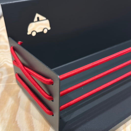 Deckenregal / Dachstaukasten magnetisch unterhalb des Bettes