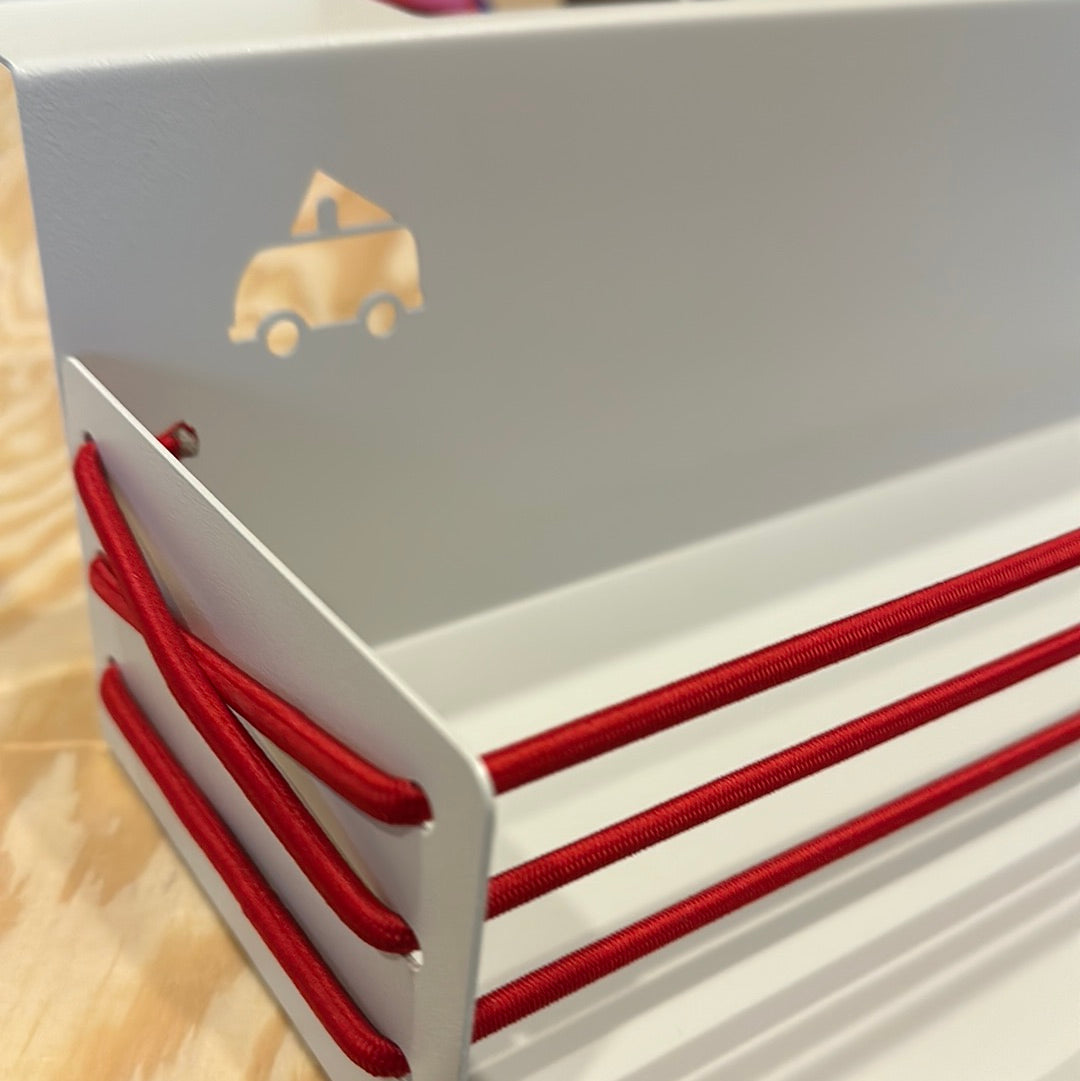 Deckenregal / Dachstaukasten magnetisch unterhalb des Bettes