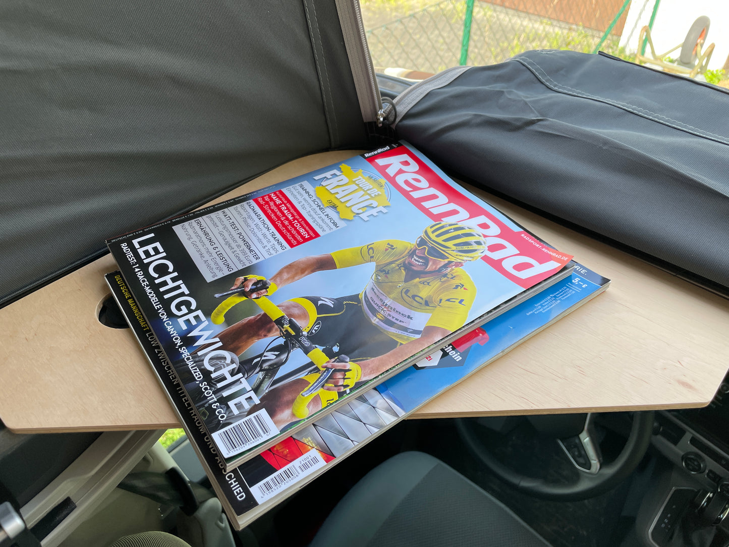 Bauplan der Dachzeltablage