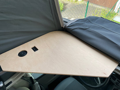 Bauplan der Dachzeltablage