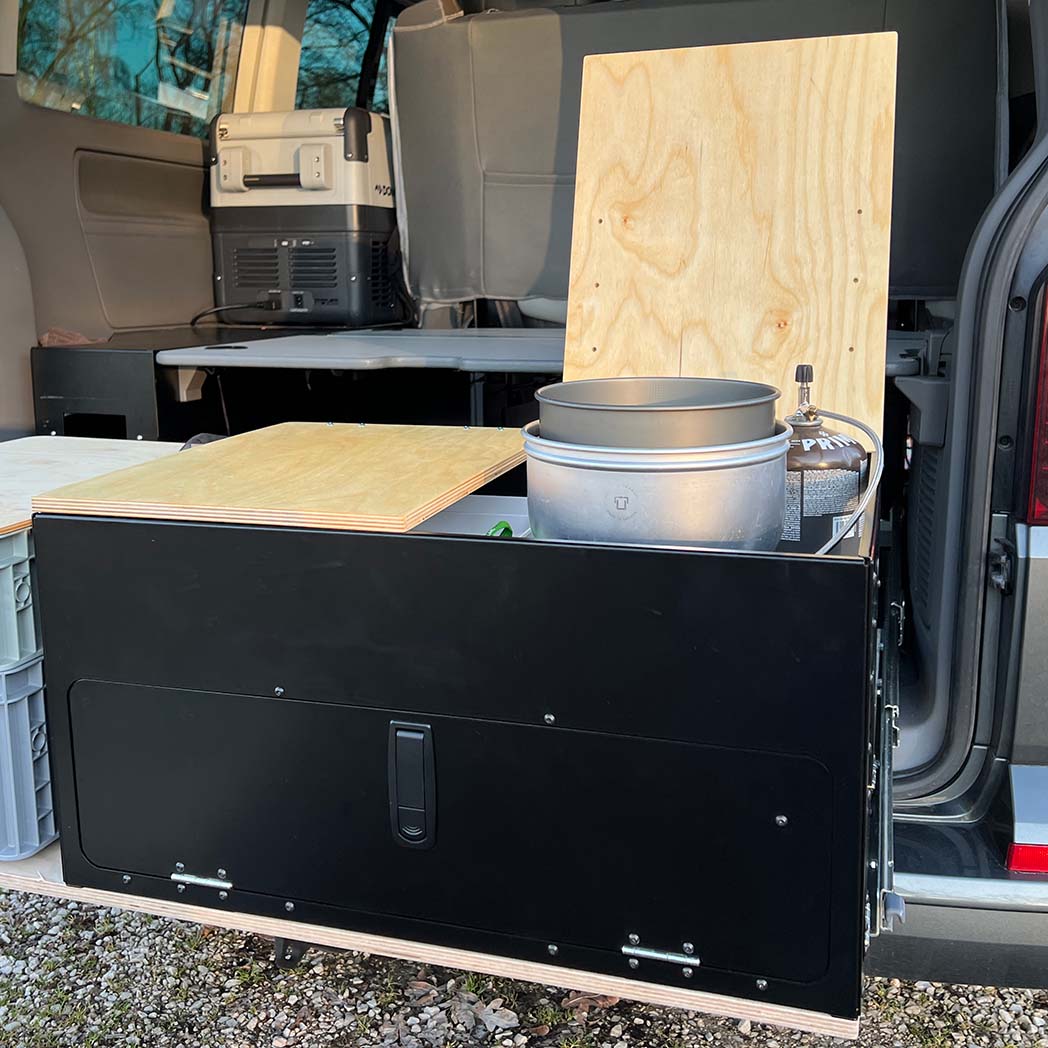Kompakte Küchenbox für VW California und Campervans – VANhackers